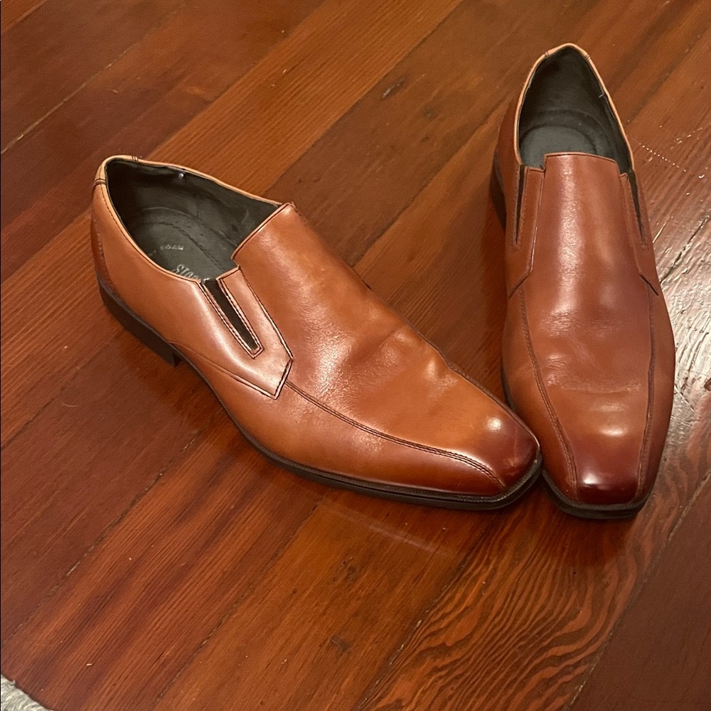 Stacy Adams Tan Leather Loafers